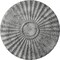 Ekena Millwork Shakuras Ceiling Medallion (For Canopies up to 5"), 19 3/4"OD x 1 3/8"P, Ultra Pure White Crackle CM20SHUWC - alternate 1